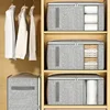 Foldable Clothes Storage Bag Visual Quilt Organize Cases with Handle Home Pillow Blanket Organizer Wardrobe Sorting Storage Box 2