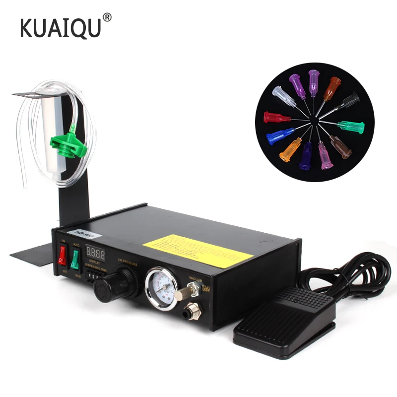 Produktbild von Halbautomatische Kleberspender-Maschine 982 – Pneumatische Dosiersteuerung, 0,01 Ml Mindesttropfen, Vakuumrücksaugung, 220V AC