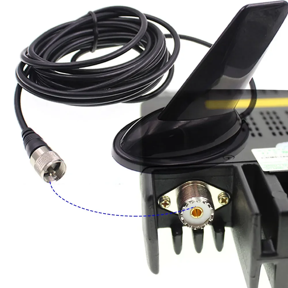 Dual Band Shark Fin Style Antenna 136-174MHz & 400-470MHz For TYT TH-UV8000D For TYT Baofeng Walkie Talkie Ham Radio