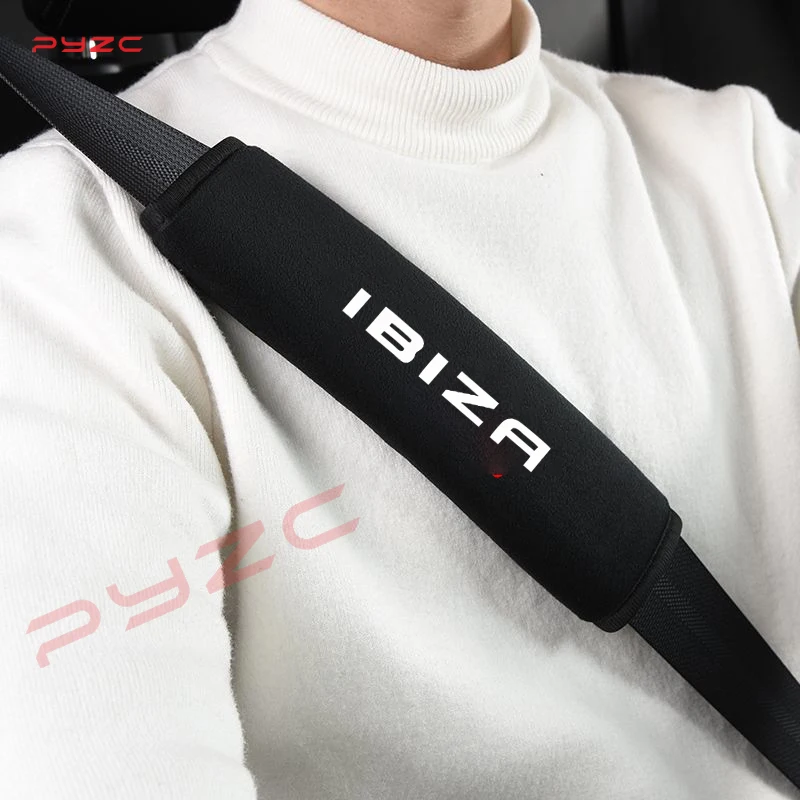 Car Suede Safety Belt Cover Shoulder Protection Shoulder Protective Pad Voor Stoel Ibiza 6f 6l 6j 2011 Mk3 6K Iv