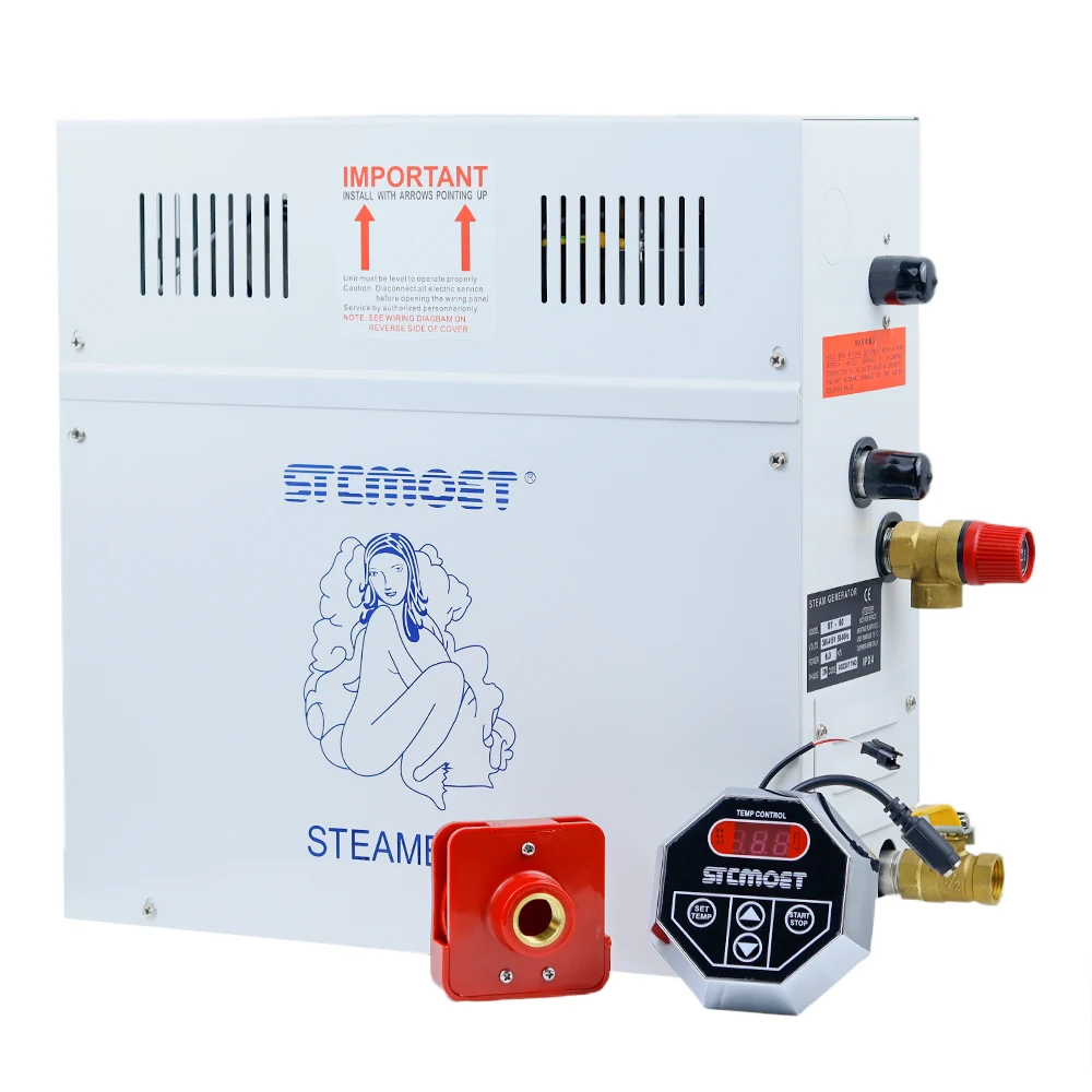 15KW 18kw 220v 380V Steam Generator Household Steam Bath Sauna Dry Stream Furnace Wet Steam Steamer Digital Controller 4