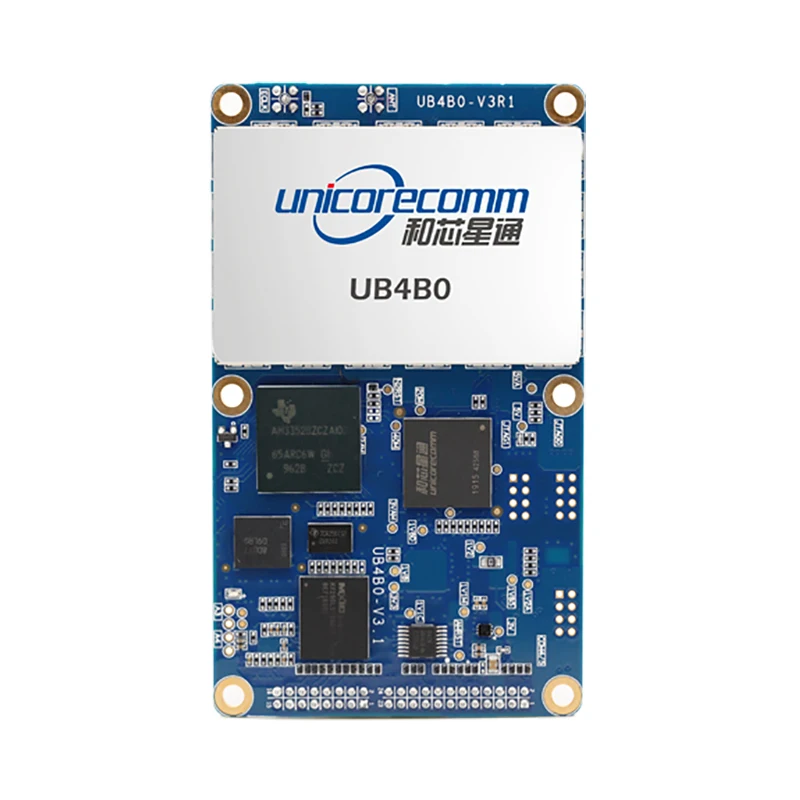 Unicorecomm UB4B0 multi-system GNSS high-precision board BDS GPS GLONASS Galileo QZSS RTK satellite navigation system e108 gn02d uart spi i2c gpio wireless module bds gps glonass galileo qzss sbas positioning navigation module high performance