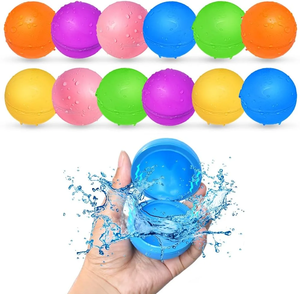 5pcs/lot play water toys children's water splashing silicone balloon injection repeatable burst ball play game