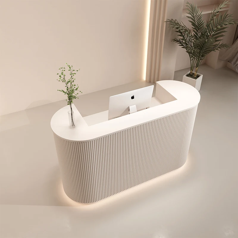 Store Mobile Reception Counter Cafe Checkout Church Modern Reception Counter Console Store Empfangstheke Theater Furniture