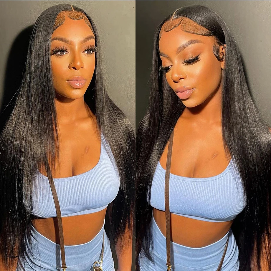 

13x4 Bone Straight Lace Front Wigs Human Hair Hd Transparent Lace Frontal Wig For Black Women 30 Inch Glueless Brazilian Wigs