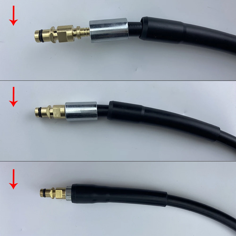 High Pressure Washer Hose Fitting Connector For Karcher K2 K3 K4 K5 K6 K7 Repairing Adaptor Nozzle Hose Plug Fitting With Sleeve 5