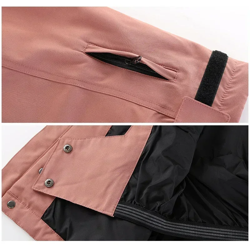 Skiing Coats Winter Woman Men Tracksuit Hooded Sport Snowboard Jackets Mountain Female Outerwear Windproof Ski Clothes