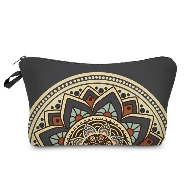 Deanfun Sloth Abstract Art  Cosmetic Bag Waterproof Printing Swanky Turtle Leaf Toilet Bag Custom Style for Travel  51476 50964