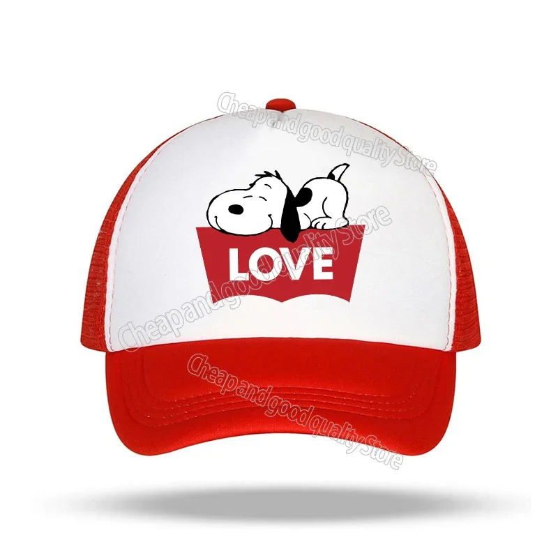thumbnail image 1 of Snoopy gorra de béisbol para niños, gorro con estampado de figuras de Anime de dibujos animados, transpirable, HipHop Boy, NetCap, juguete Kawaii, regalo de cumpleaños, 1 of 5