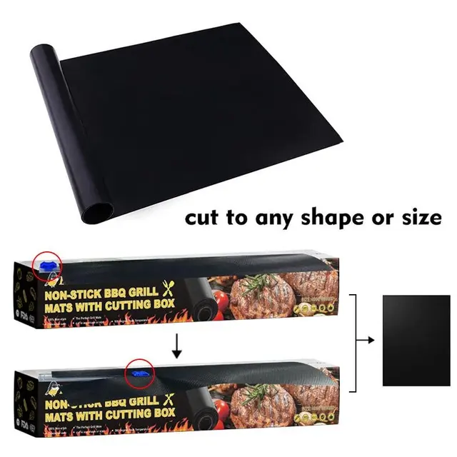 Hirundo Non-Tapic Bbq Grill Szőnyeg Vágó Doboz Sütőszőnyeg Főző Grillezés Hőkezelő Képesség Könnyen Tisztító Konyha - Image 2