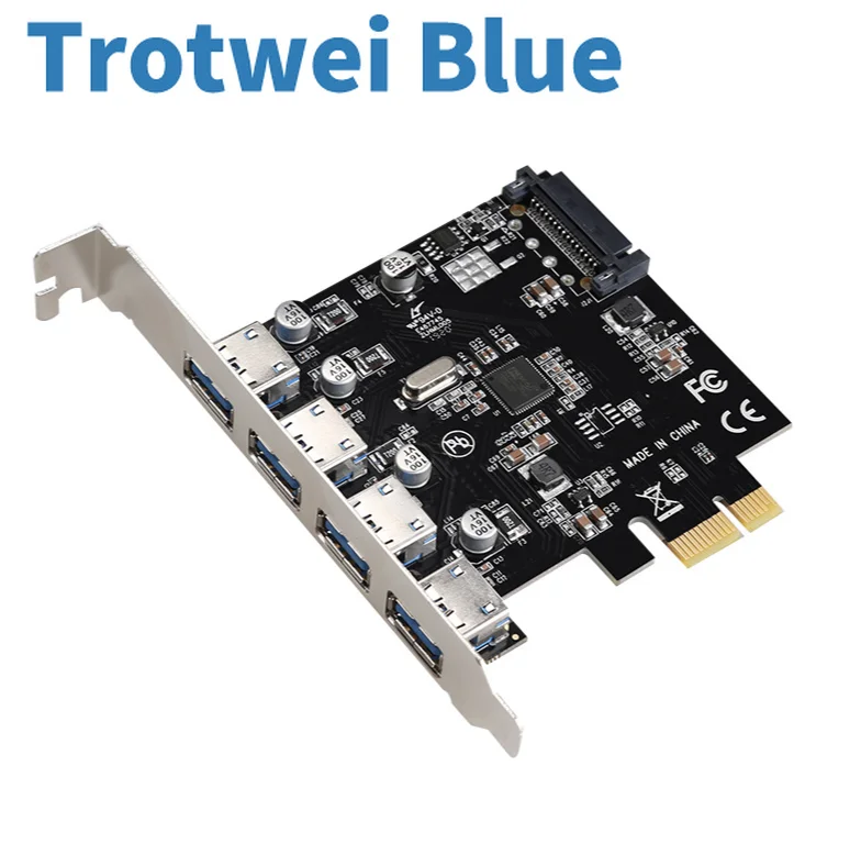 Chip Fresco FL1100 USB 3.0 PCIE Expansion Card Adapter PCIE USB 3.0 4 port HUB Controller Card