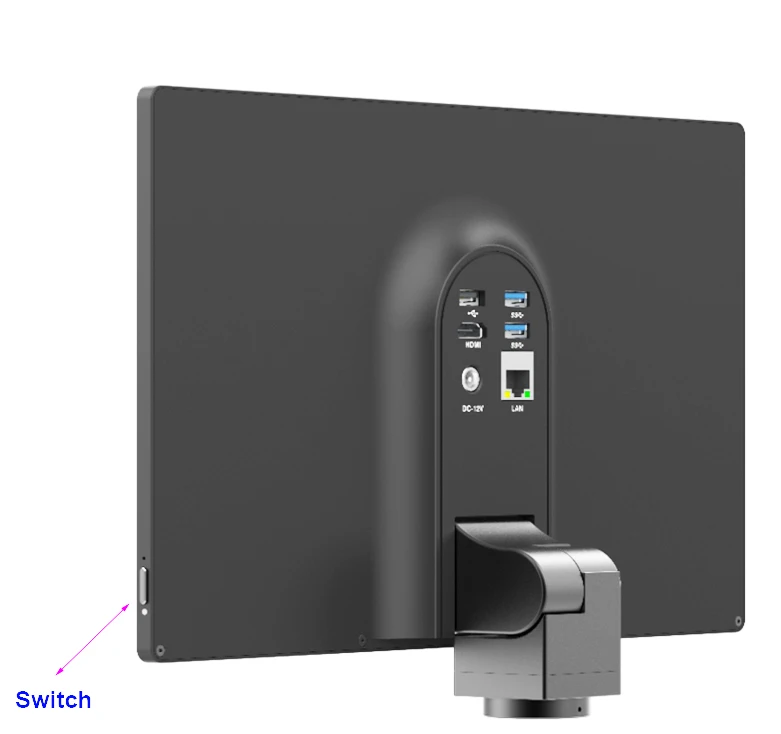 Lapsun 4K IMX334 HDMI 13.3 인치 60FPS 디지털 C 마운트 현미경 카메라 산업 AMOLED 모니터 LAN USB 포트와 통합