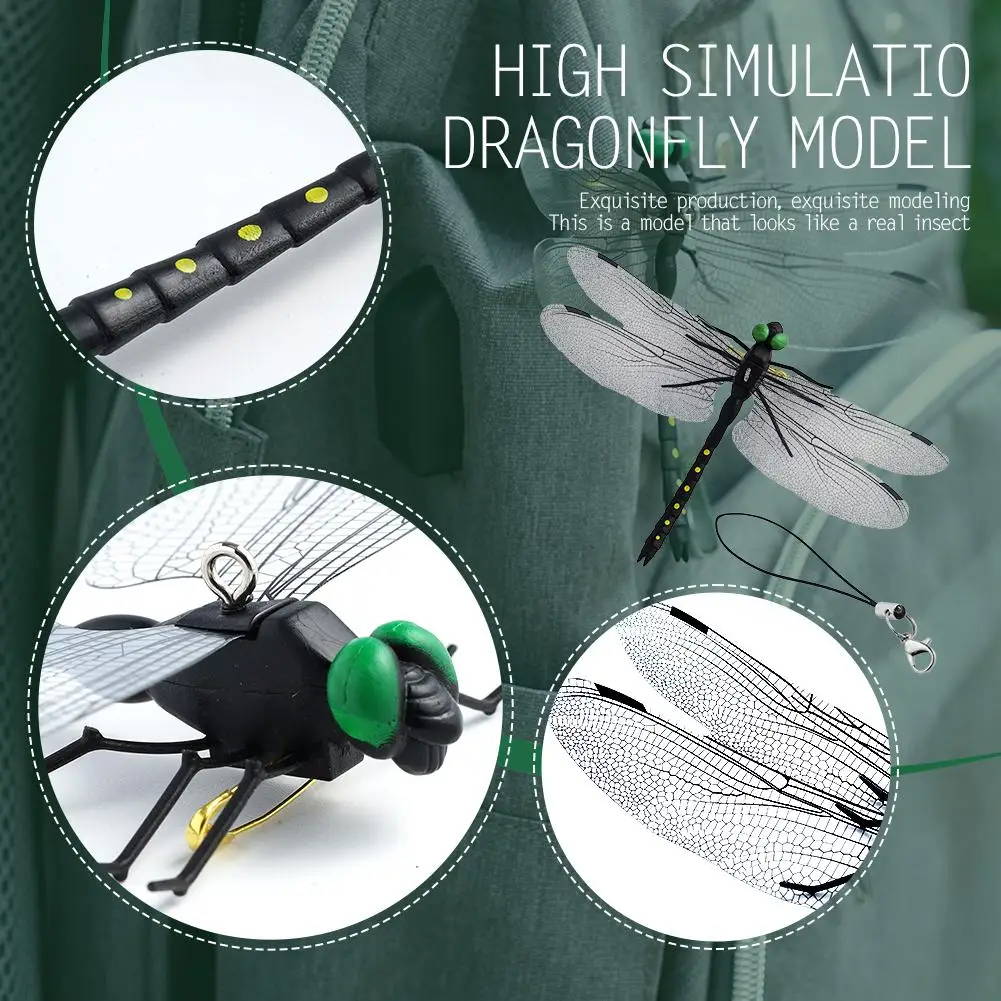 4/10/20 stücke Outdoor-Mücken schutzs imulation von großen Libellen Libelle Modell Spielzeug die Flügellänge beträgt 14cm – Detail 5