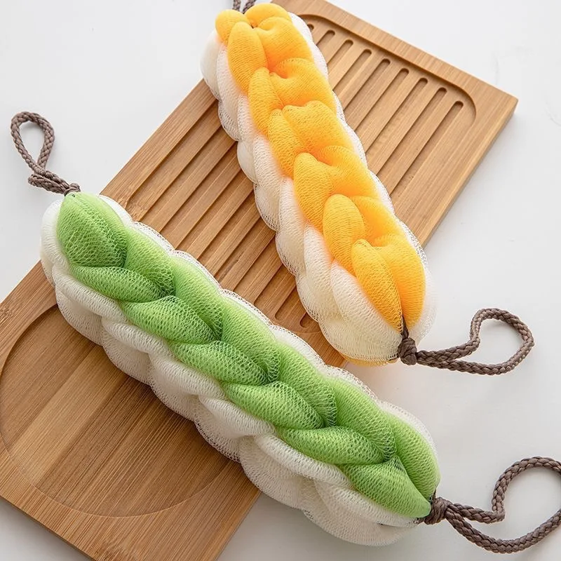 Bath Body Scrubber Sponge Dual-purpose Long Strips Durable Unscathing Comfortable Back Rubbing High-end Men Women Bath Towels