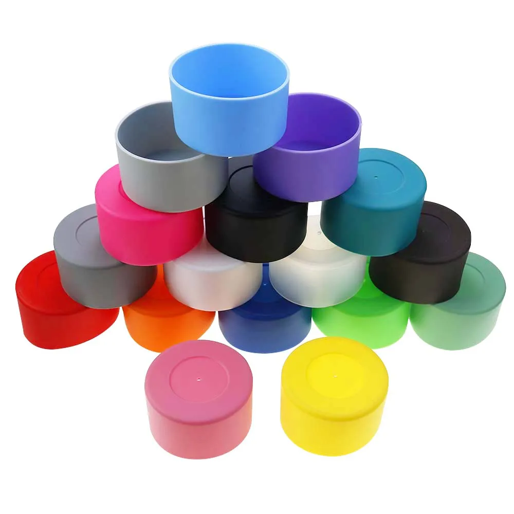 7,5 CM Thermische Isolierung Anti-slip Silikon Tasse Abdeckung Thermische Isolierung Tasse Basis Halter Basis Glas Tasse Unten Schützende abdeckung – Detail 6