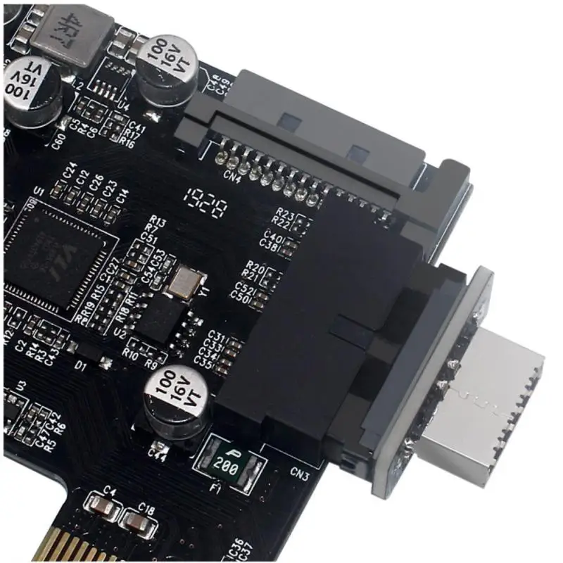 Adaptador USB 3.0 19/20P A Tipo E - Conversor Interno Para Panel Frontal USB-C En PC