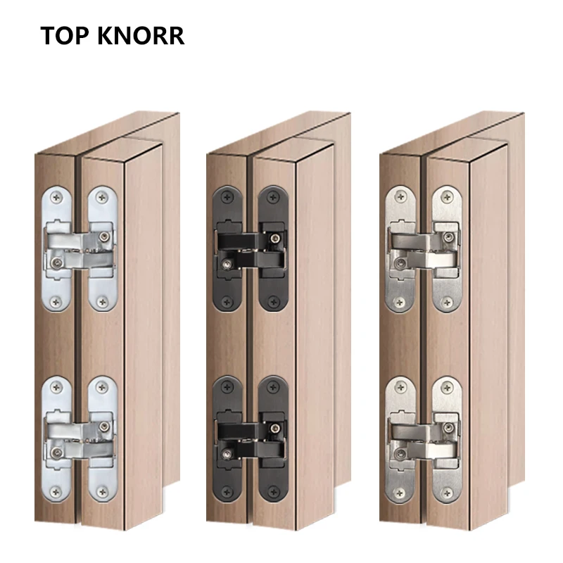 Invisible Door Hinge Interior Door Wooden Hidden Cross Hinge Three-Dimensional Adjustable Cross Adjustable
