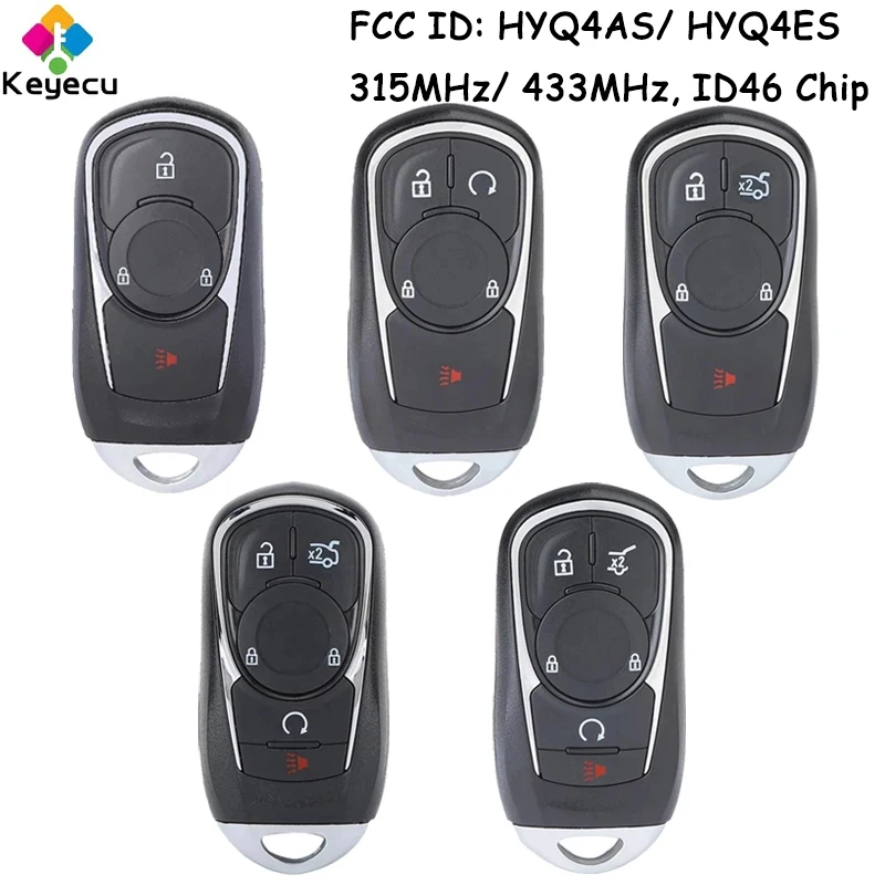 

KEYECU умный пульт дистанционного управления с 3 4 5 кнопками для Buick Encore Envision анклава LaCrosse Regal 2020-2024 Fob HYQ4AS HYQ4ES