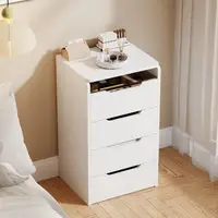 Cream wind dresser modern simple multi-functional 48CM 40CM bedside chest integrated makeup table storage cabinet 4
