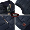 2024 Men Winter Sleeveless Casual Warm Stand Collar Vest Men Autumn Solid Color Outdoors Windproof Fashion Style Vest Male Coat 6