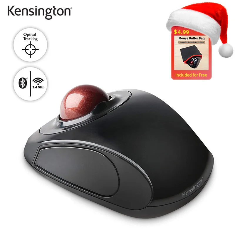 ケンジントン軌道ワイヤレスモバイルトラックボールマウス、タッチ
