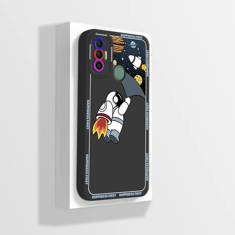 Cute Cartoon Flowers Silicone Phone Case - Soft Back Cover