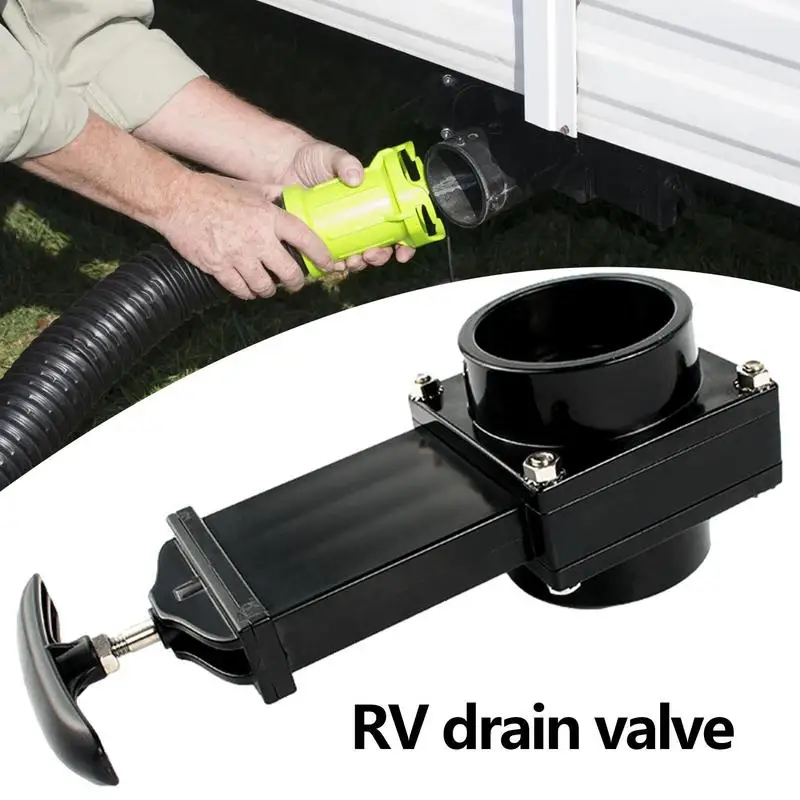 

RV нож водяной затвор клапан прочный поток искусственный Автомобиль RV отходной клапан RV черный резервуар для воды кемпинг автомобиль сточных вод разряда