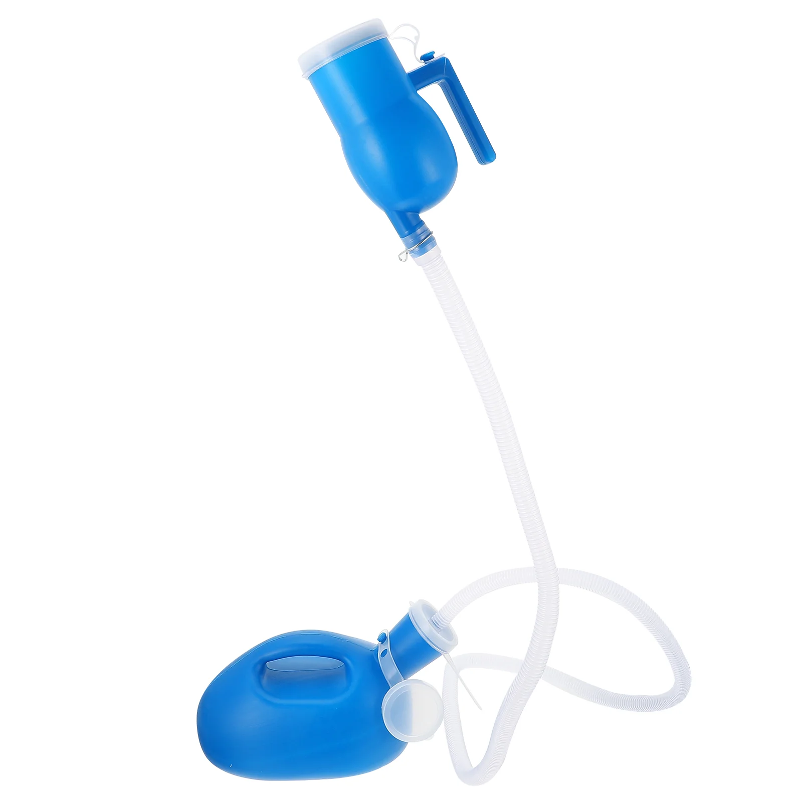 

1pc Portable Plastic Chamber Pot Practical Urinal Bucket for Hospital with Tube