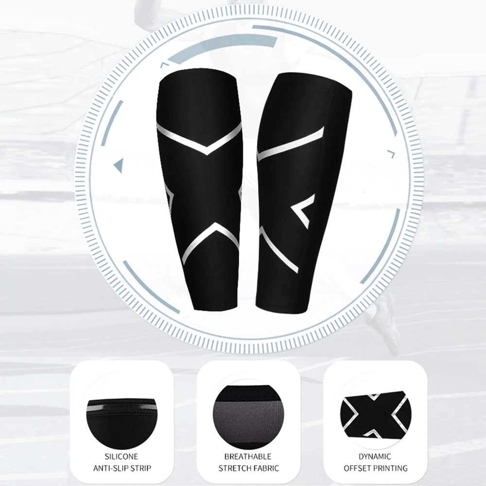 Calf Compression Sleeves 1PC Calf Compression Sleeves for Men & Women Leg Compression Sleeve Footless Socks for Shin Splint Varicose Vein