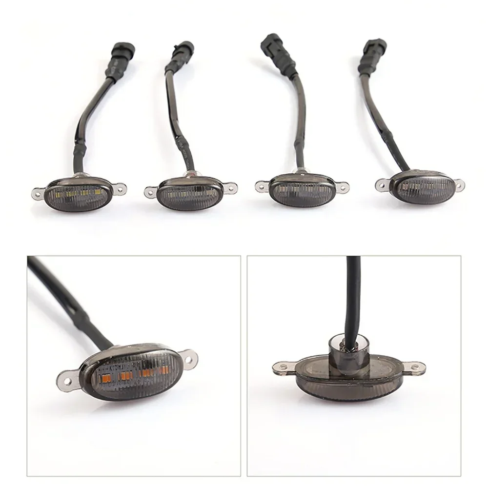 LED Driving Lights 4Pcs/set Universal Car LED Grille Light