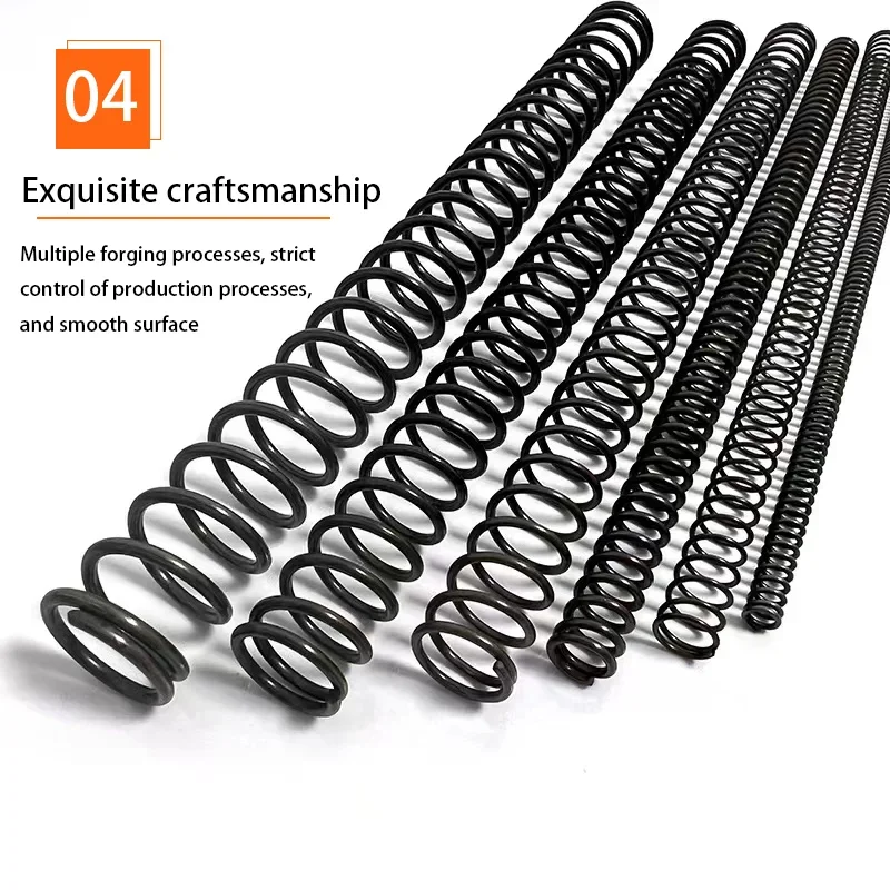 Compression springs wire diameter 1.2-3.0mm spring steel spiral coil rotor compression spring outer diameter 12-32mm length 200/300mm customizable