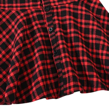 Christmas Kids Girs Dress Fashion Plaid Leisure Long Sleeved Dress Kids Party Dress Autumn Spring Casual Girl Dresses Clothing 5