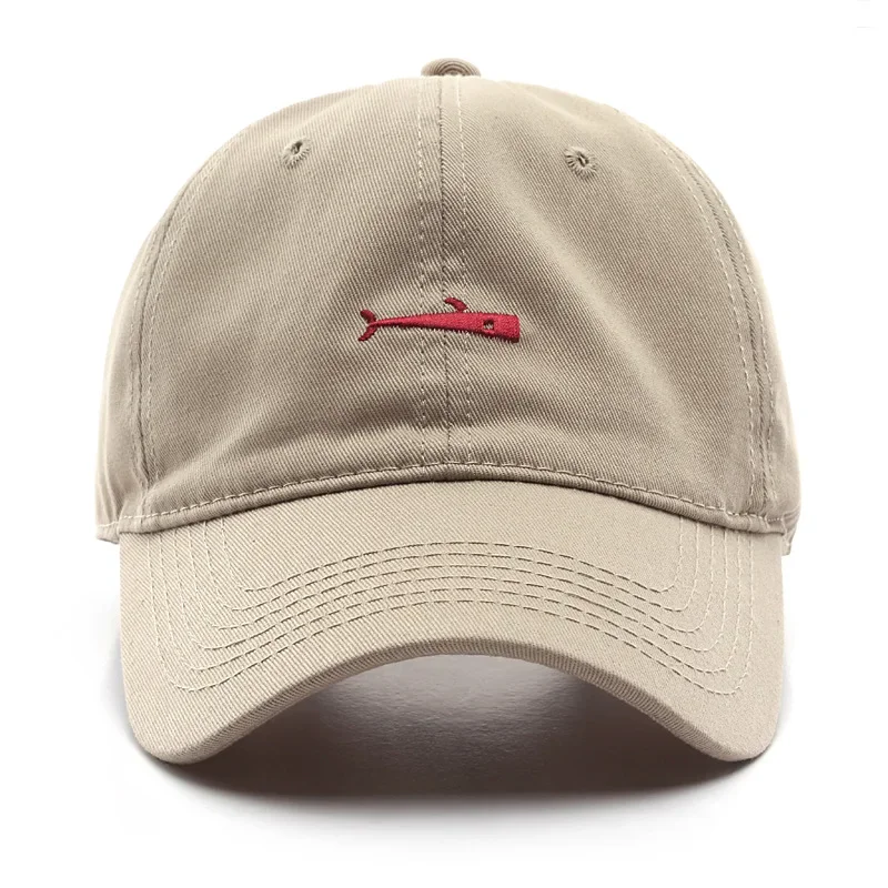 Men's Whale Embroidery Baseball Cap - Soft Cotton Adjustable Casual Hat, Unisex Couple Matching Sun Hats for Boys & Girls