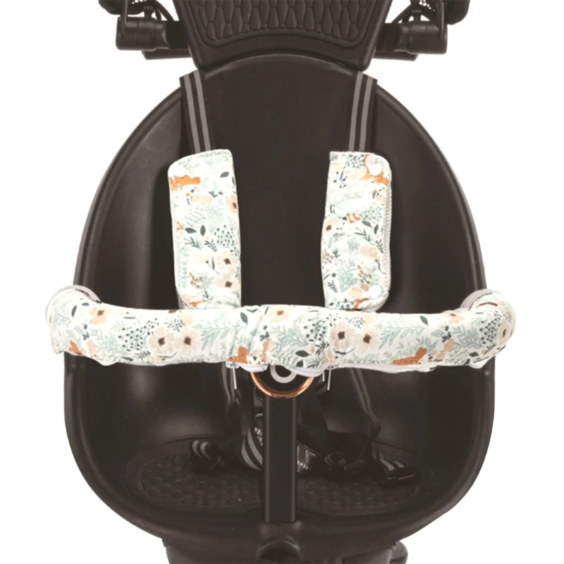 

Newborn Infant Teething Bib Cotton Saliva Towel Stroller Handle Protective Cover