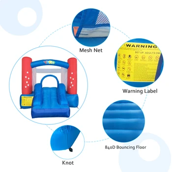 YARD Inflatable Bounce House Home Use Mini Bouncy Castle With Blower Children Playground Jumping Trampoline Kids Birthday Gift 4