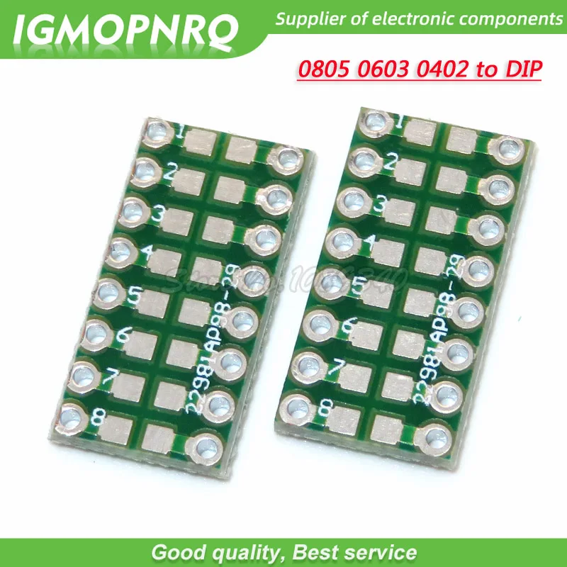 10pcs 0805 0603 0402 to DIP Transfer Board DIP DIP16 Pin Board Pitch Adapter keysets pcb board