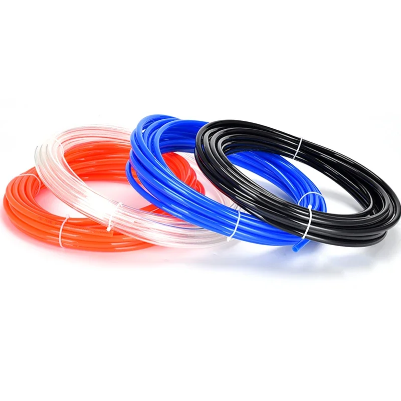 Tuyau Pneumatique PU 5x8 Mm - 3 Mètres - Noir - Pour Air, Eau, Huile
