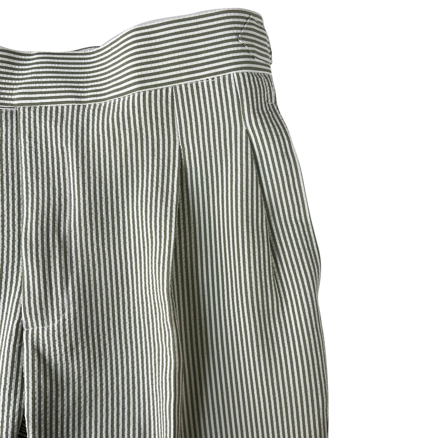 Stretchy Men Dark Green Seersucker Pants Light Weight Comfort Tailor Made Pants Dress Pants For Men Casual Trousers For Summer