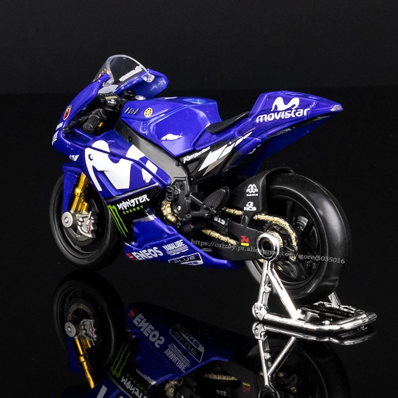 Couleur Bleu Sans Boîte Modèle De Moto En Alliage Yamaha 1-12 Moulé Sous Pression, Collection De