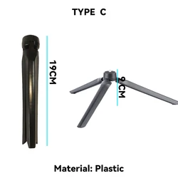 Compact Portable Selfie Stick & Tripod with Adjustable Phone Holder (C)