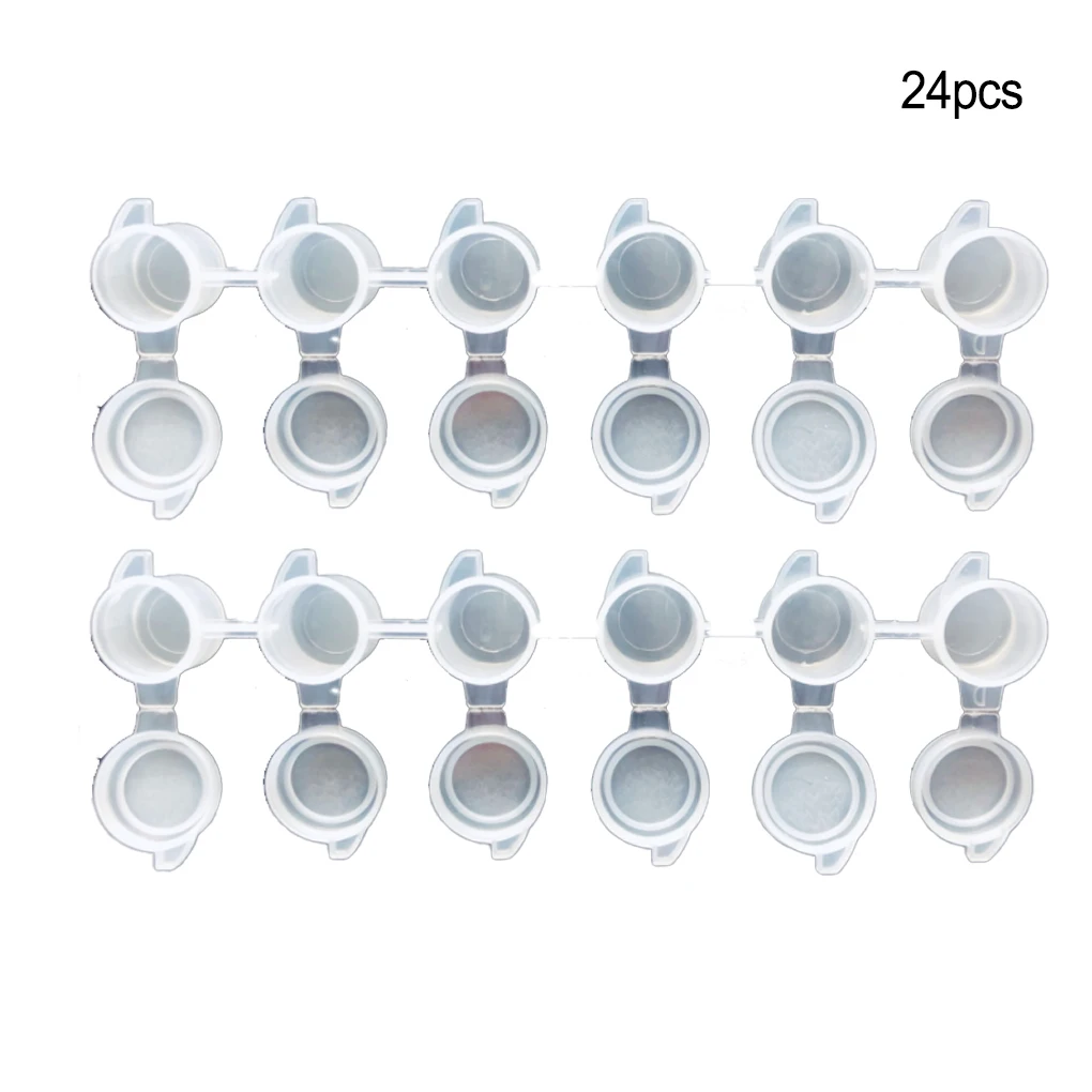 24 Pieces DIY Painting Set Palette Holder Watercolor Pigment Empty Box