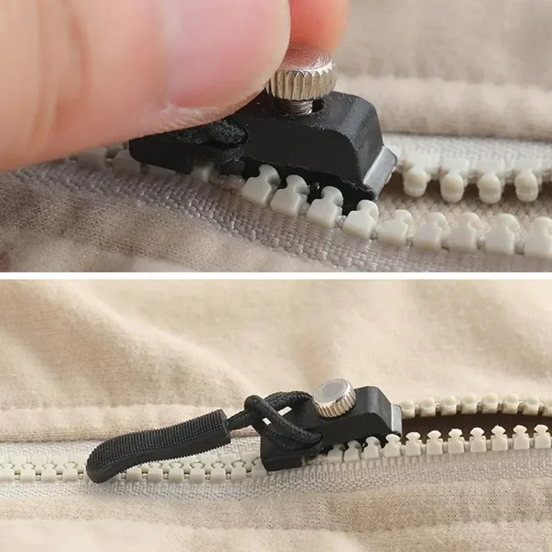 Universal Zipper Repair Kit Detachable Zipper Head Replacement Puller for Jacket Bags Coat Free Sewing 5/100pcs
