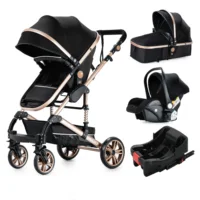 3 in 1 Baby Stroller with Car Seat and Foldable Baby Carriage
