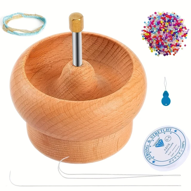 Wooden Bead Spinner Quickly Beading Bowl Loader Kit Waist Beads Kit For  Jewelry Making Bracelet Maker Stringing Wooden Crafting - AliExpress