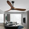 Luxury Natural Wooden Ceiling Fan Home Decorative Pendant Fan With Lamp Reversible Motor Suitable for Summer and Winter 3