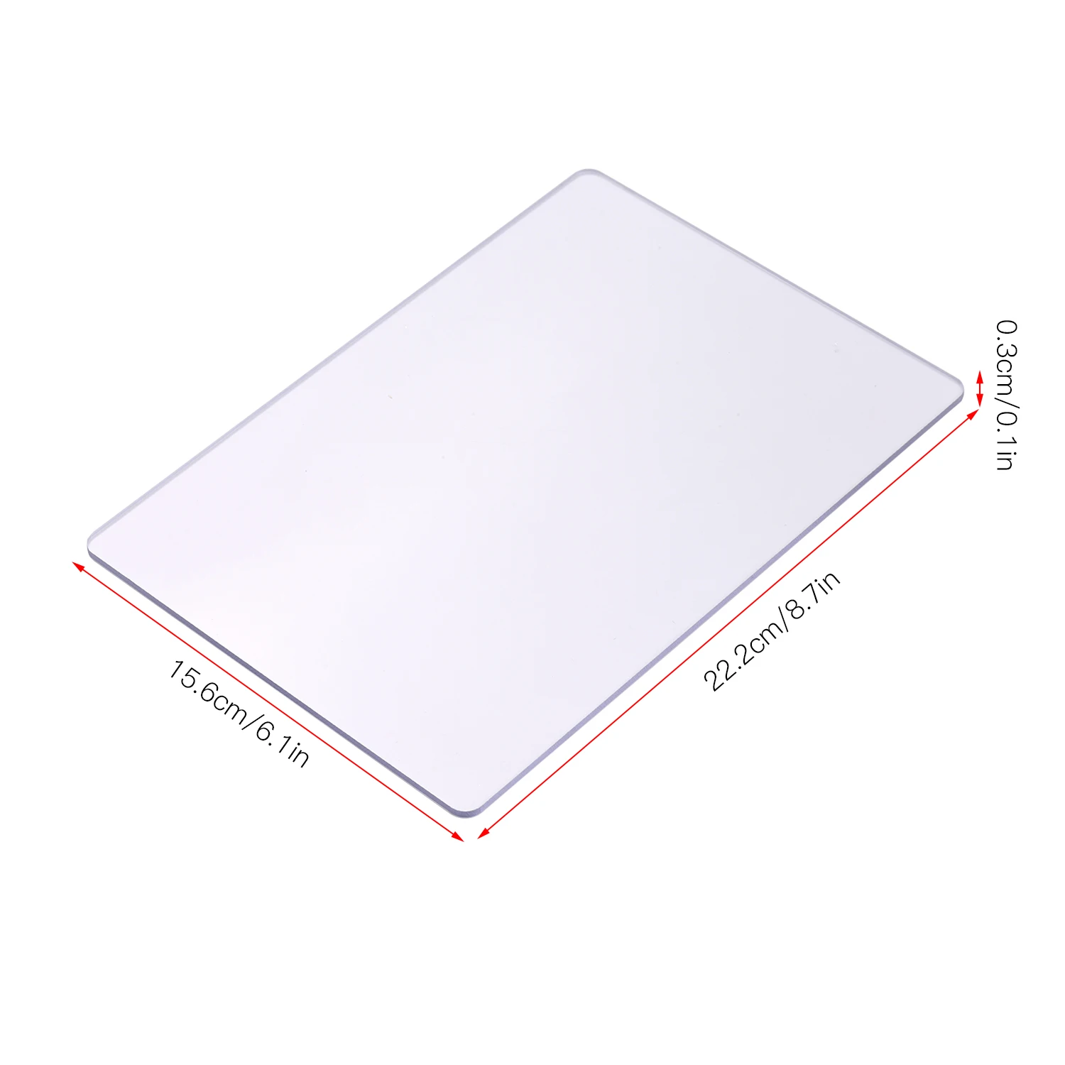 Transparent Cutting Pad 2pcs Accessory Durable PC Material Plate 3mm Thickness Replacement Pad Die Cutting Embossing cutting mat cutting pad