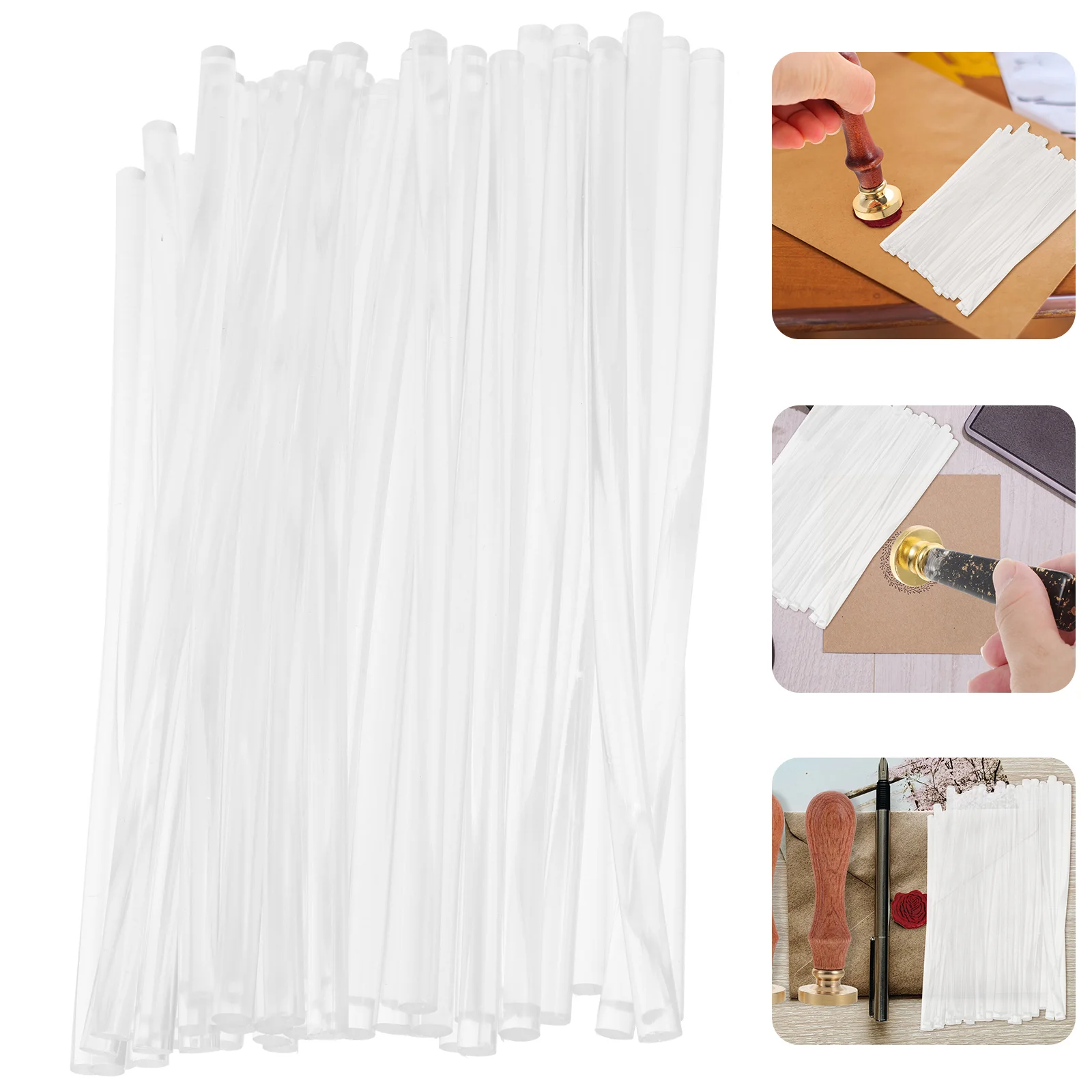 50 Pcs Wedding Sealing Wax Glue Stick Clear Stamps Letter Flash Cards  Sealant Sticks - AliExpress