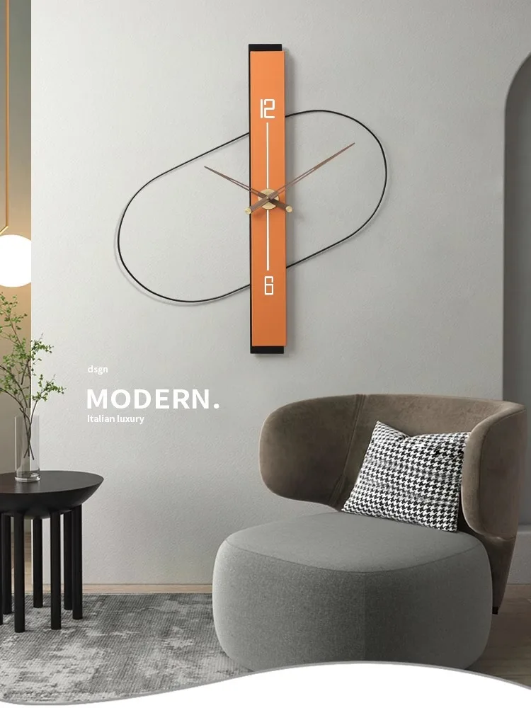 

Minimalist modern wall clock living room creative light luxury atmosphere minimalist restaurant wall hanging clock 2023 new