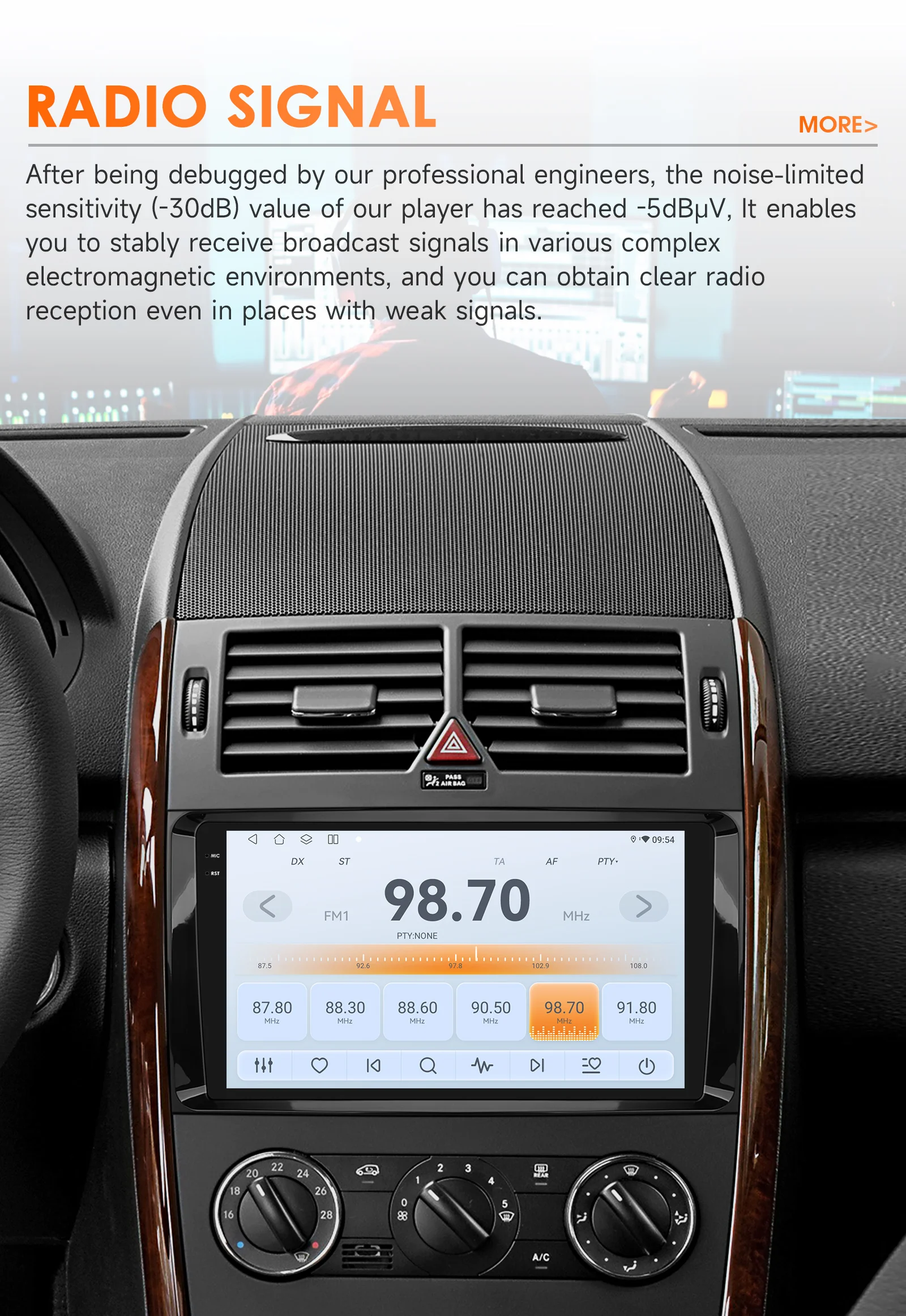 Auto Intelligente Multimedia für Mercedes-Benz W169 W245 W639 W906 GPS Navigation Carplay Android Auto 4G WIFI von Snapdragon 6115 – Detail 19