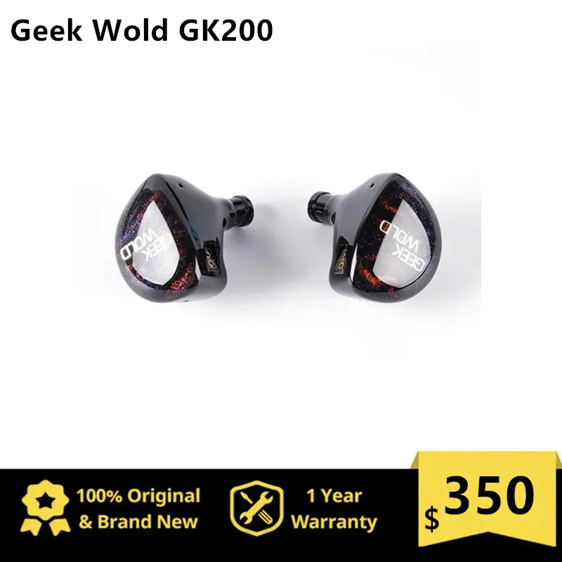 

Geek Wold GeekWold GK200 HiFi Earphone IEM 6BA+2DD+2PZT 10 Drivers Earbud Hybrid Music Resin Headset With 0.78mm 2Pin Cable